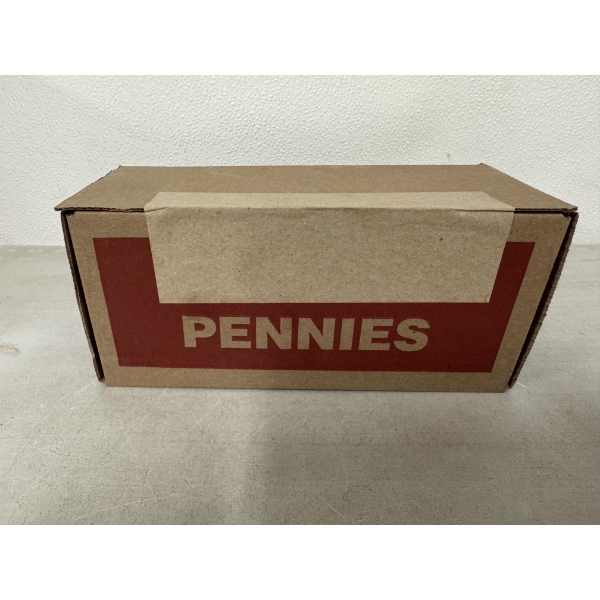 $25.00 Box of United States Pennies - U.S. Cents - Unsearched Box - $25.00 Face Value