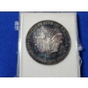Image 3 : 1991 Silver American Eagle 1 oz .999 Fine Silver Coin - in Christmas Holder