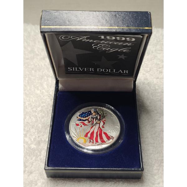 1999 American Eagle Colorized 1 Oz Silver .999 Fine