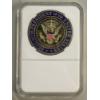 Image 1 : Seal of the President of the United States Coin - Donald Trump - In Protective Case - Mint Condition