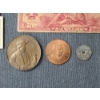 Image 6 : Large Lot of Assorted Foreign Paper Currency & 3 Assorted Medals/Tokens