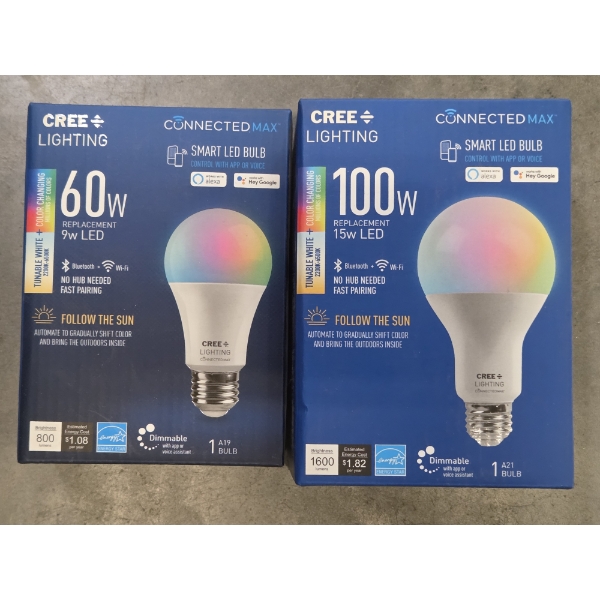 Two New Smart LED Bulbs- 60 & 100 Watts