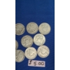 Image 4 : Assorted Years Franklin/Walking Liberty Half Dollars - Face Value: $5.00
