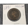 Image 3 : 1891 Canadian One Cent Coin in Great Condition! Over 100 Years Old!