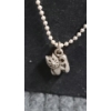 Image 2 : Sterling Silver Cat Brooch Pin & Sterling Silver Chain With Sterling Silver Cat Pendant 14.8 Grams