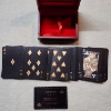 Image 2 : Deck of 999.9 Gold Playing Cards In Nice Wooden Display Box ~ Beautiful Deck Of Cards!