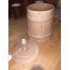 Image 3 : Vintage "Cookie Churn" Porcelain Glaze Cookie Jar 10 Inch Overall McCoy