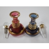 Image 2 : Two Small Vials of Hand Blown Egyptian Glass ~ One Containing Frankincense & One Containing Myrrh
