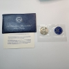 Image 1 : United States Mint 1972 40% Silver Uncirculated Eisenhower Dollar in Original Blue Packaging