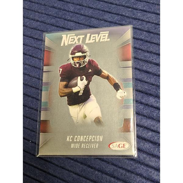 Rookie Card - Next Level - KC Concepcion - Wide Receiver - Sage 