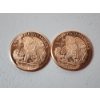Image 2 : Lot of 2 - American Eagle Design 1 Ounce .999 Fine Copper Rounds