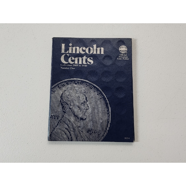 Lincoln Cents Collection Book 1909-1940 FV: $0.32