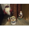 Image 2 : Classic Christmas Decor. Tall Lighted Slim Trees, Snow Globe, Santa Golfer


















