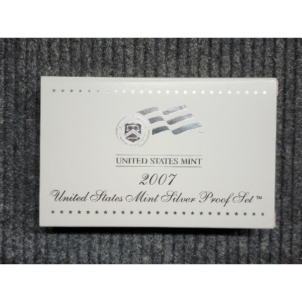 2007 United States Mint Silver Proof Set Including Presidential Dollar Set ~ Excellent Coin Set!