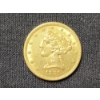 Image 5 : 1881 United States Gold $5 Coin - AGW: 0.2419 Oz