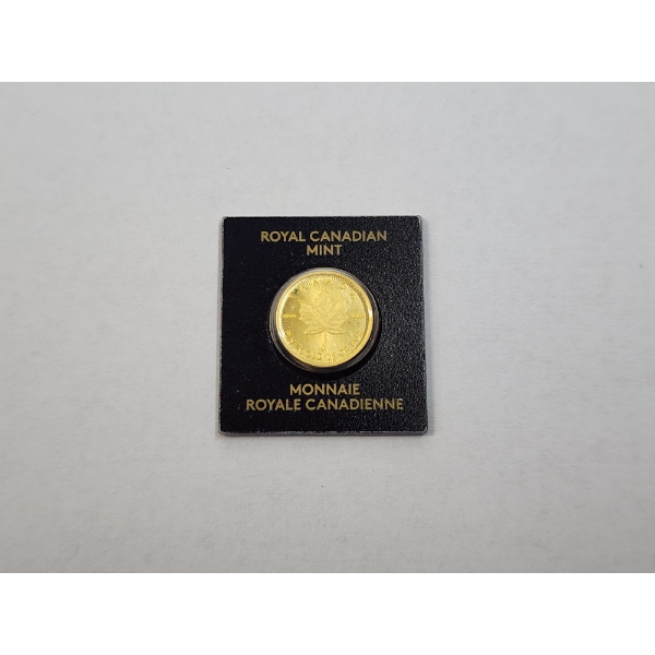2021 Royal Canadian Mint 1 Gram .9999 Fine Gold Round - In Sealed Package