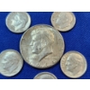 Image 4 : $1.00 Face Value in 90% Silver U.S. Kenney Half Dollar and Roosevelt Dimes