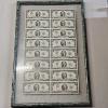 Image 1 : Framed Series 1976 Uncut Sheet Of 16 Two Dollar Star Notes (26x17") - AFV: $32.00