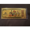 Image 2 : Rare Disney Pluto Gold Foil .999999 - 24K Gold Note In Protective Holder - Mint Condition