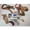 Image 1 : Lot of Vintage Cap Guns with Holsters, Roll & Bang Caps, Photo - Good Condition