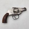 Image 7 : Hopkins & Allen Safety Police .32 Cal Top Break Revolver Antique Nickel Finish H&A Grips