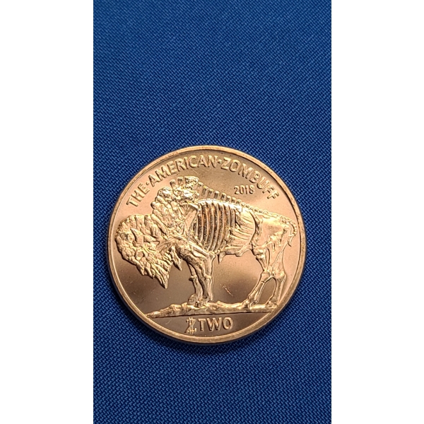 Zombucks 1 ADVP oz .999 Fine Copper Round - 2018 Zombuff