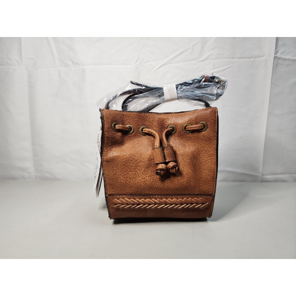 Brand New with Tags - Simple Noelle Faux Leather Brown Boho Crossbody Purse