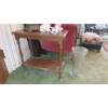 Image 1 : Small  Wooden Painted Side Table - 24" x 12" - 24: Height