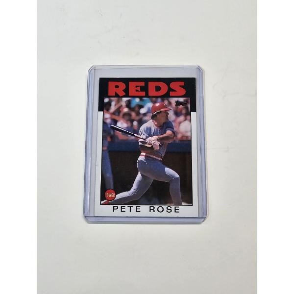 1986 Topps #1 Pete Rose Cincinnati Reds Baseball Card 