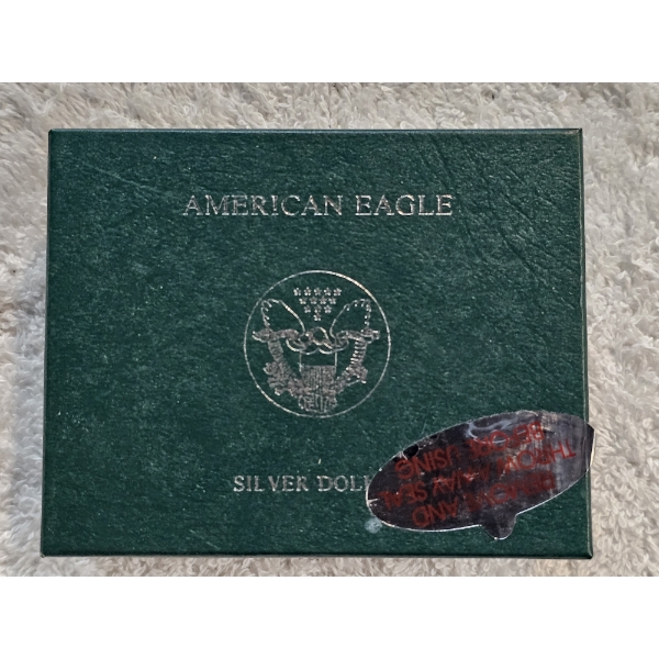 1989 Silver American Eagle Proof - 1 oz .999 Fine Silver