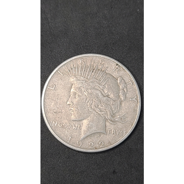 1922-P 90% Silver Peace Dollar