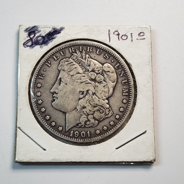 1901-O Morgan Silver Dollar - 90% Silver United States Coin