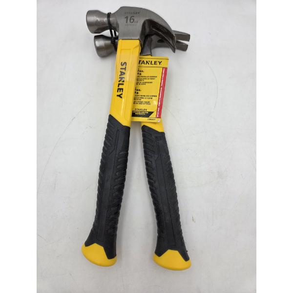 Two Brand New Stanley 16oz Fiberglass Claw Hammers