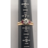 Image 6 : Breathtaking 14K Gold Engagement & Wedding Band Set With Diamonds And Rubies -Size 7.5 -Weight: 4.5g