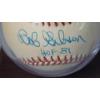 Image 2 : Bob Gibson Autographed Rawlings Baseball & 1966 Topps Bob Gibson Baseball Card In Display Stand 