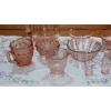 Image 2 : Depression Glass - Pink Group Various Pieces - Some Indiana Glass -  11 Pcs As Shown