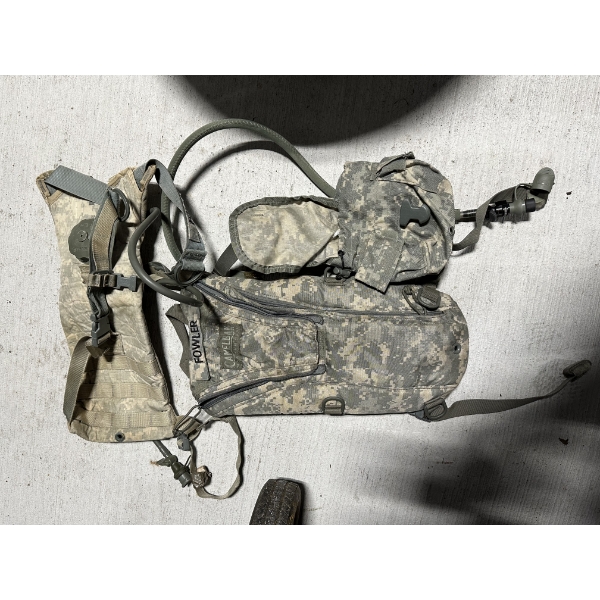 Two Camel Back Water Backpacks & Carrying Pouch