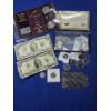 Image 1 : Lot of Coins & Bills; Nickels, Dime U.S. $2 Bills, Kennedy Half Dollars, Total FV: $6.25