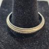 Image 1 : Vintage 14k White Gold Milgrain-Edge Wedding Band - Size 13, Weight 5.9g