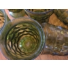 Image 2 : PICKUP IN CANTON - Set Of 8 Vintage Indiana Glass "Whitehall" Avocado Footed Water Glasses