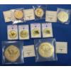 Image 9 : (9) Assorted American Mint CuNi 24K Gold Layered Replica Coins 