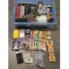 Image 1 : Plastic Storage Container With New Sanding Items, Masks & More