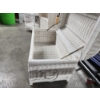 Image 9 : Lot of White Wicker Decorative Furniture & Home Items