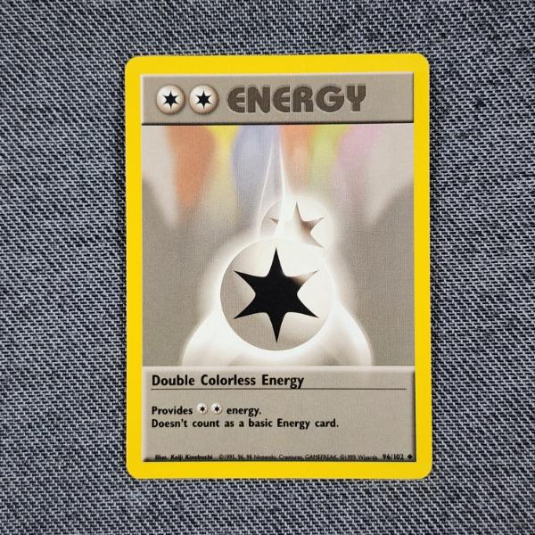 Double Colorless Energy 96/102 Uncommon Vintage Base Set Pokemon Trading Card - Near Mint