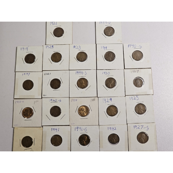Collection of United States Lincoln Wheat Cents