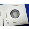 Image 3 : x2 United States 90% Silver Barber Dimes: 1914 and 1907