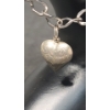Image 3 : Sterling Silver Bracelet With Sterling Silver Heart & Christmas Wreath Charms - Total Weight: 11.7g