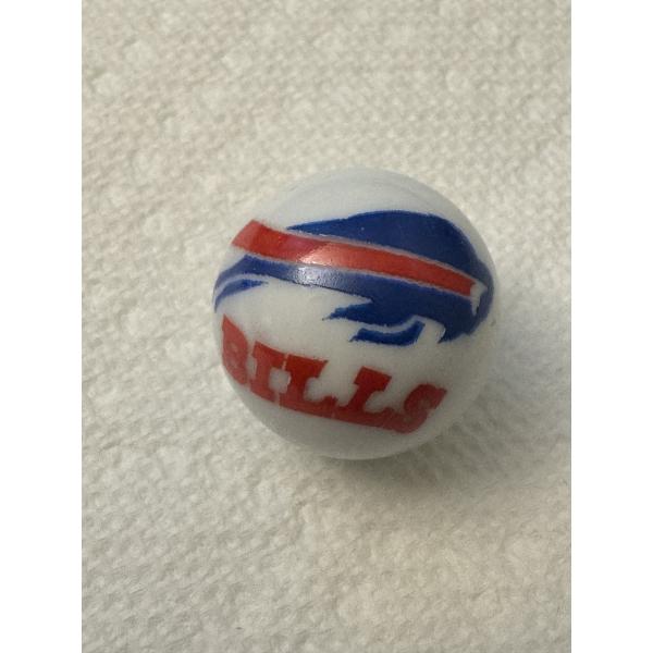 Vintage Buffalo Bills NFL One Inch Shooter Marble - Mint Condition