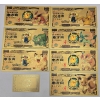 Image 1 : Set of 24k Gold Foiled Notes - Pokemon with COA