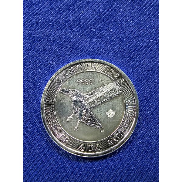 2020 Canada $2 1/2 oz Red Tailed Hawk .9999 Fine Silver Bullion Coin - Mirror-like
